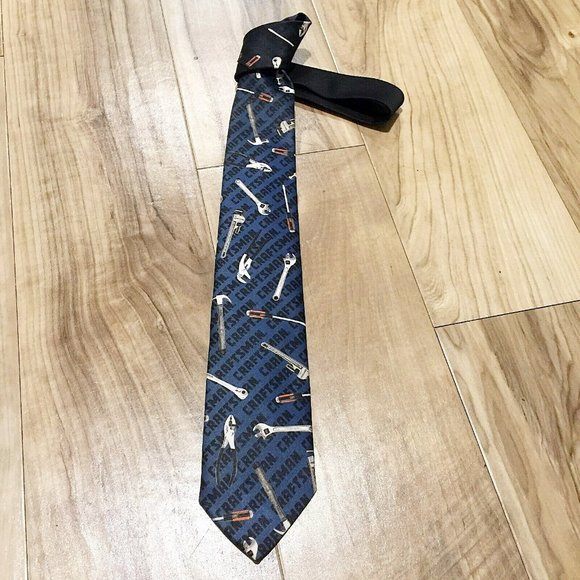 Ralph Marlin Vintage 1992 CRAFTSMAN Tool Novelty Neck Tie 56.5 x 3 - Picture 4 of 6